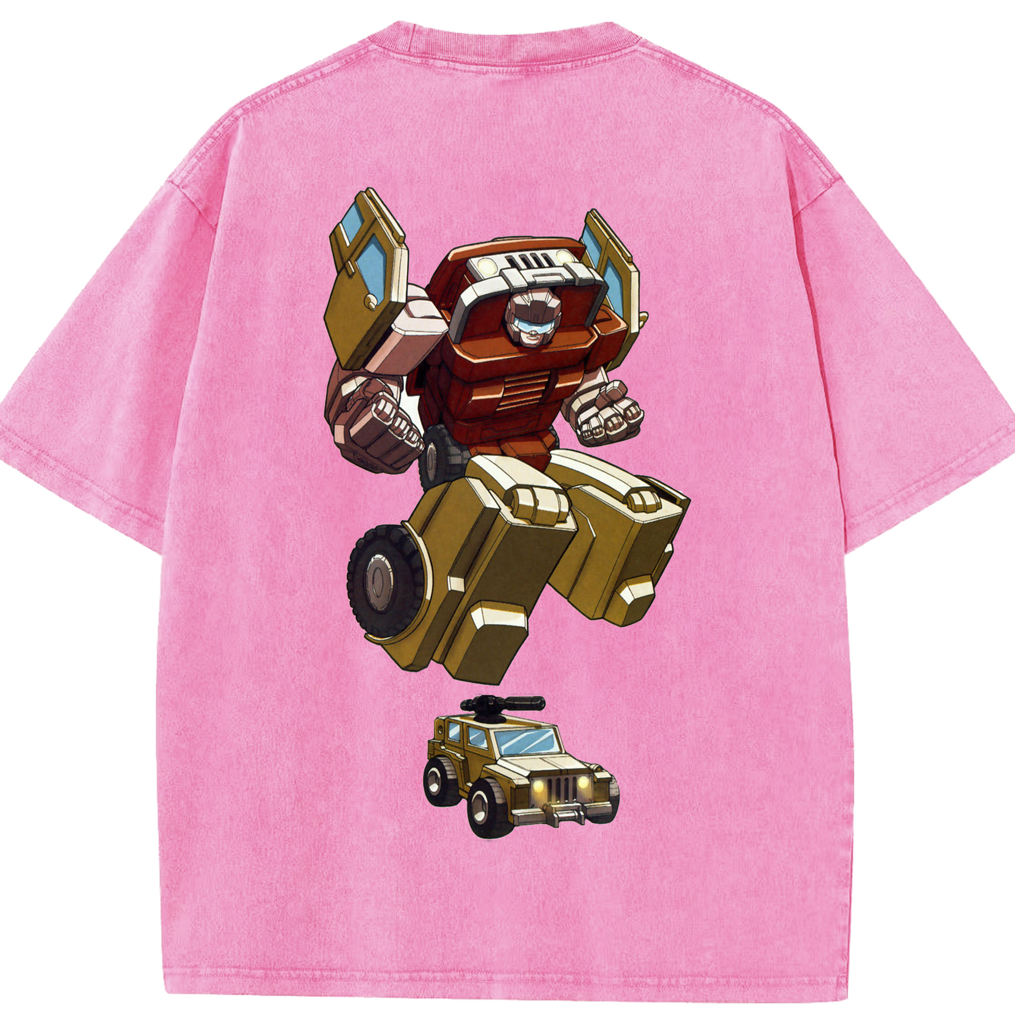 （画像用）  綿100% ヴィンテージ風 半袖Tシャツ（背面プリント）